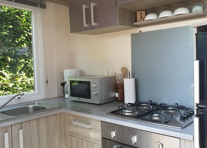 Kamp alanı Mobil 6-8 Places Parcelle 4 Climatise Biville-sur-Mer